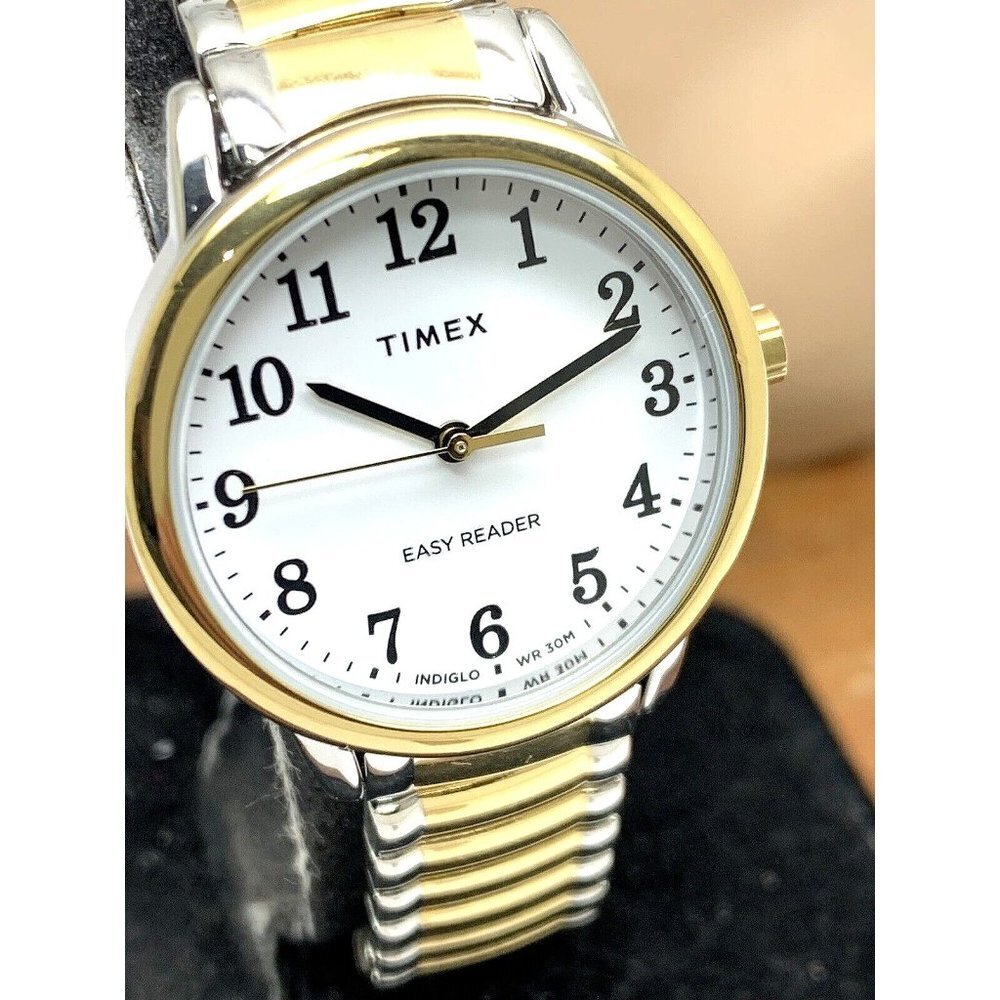 Timex Women's Watch TW2V94800 Quartz Indiglo White Dial Two Tone Stainle…